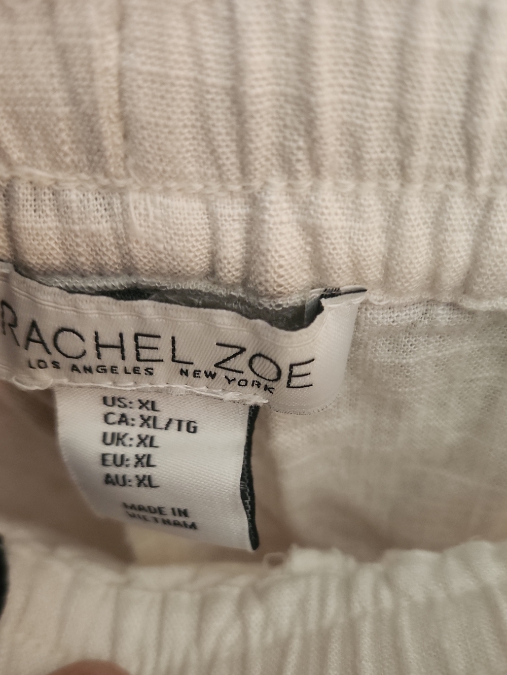 Rachel Zoe White Wide Leg Polka Dot Pants - Picture 6 of 7
